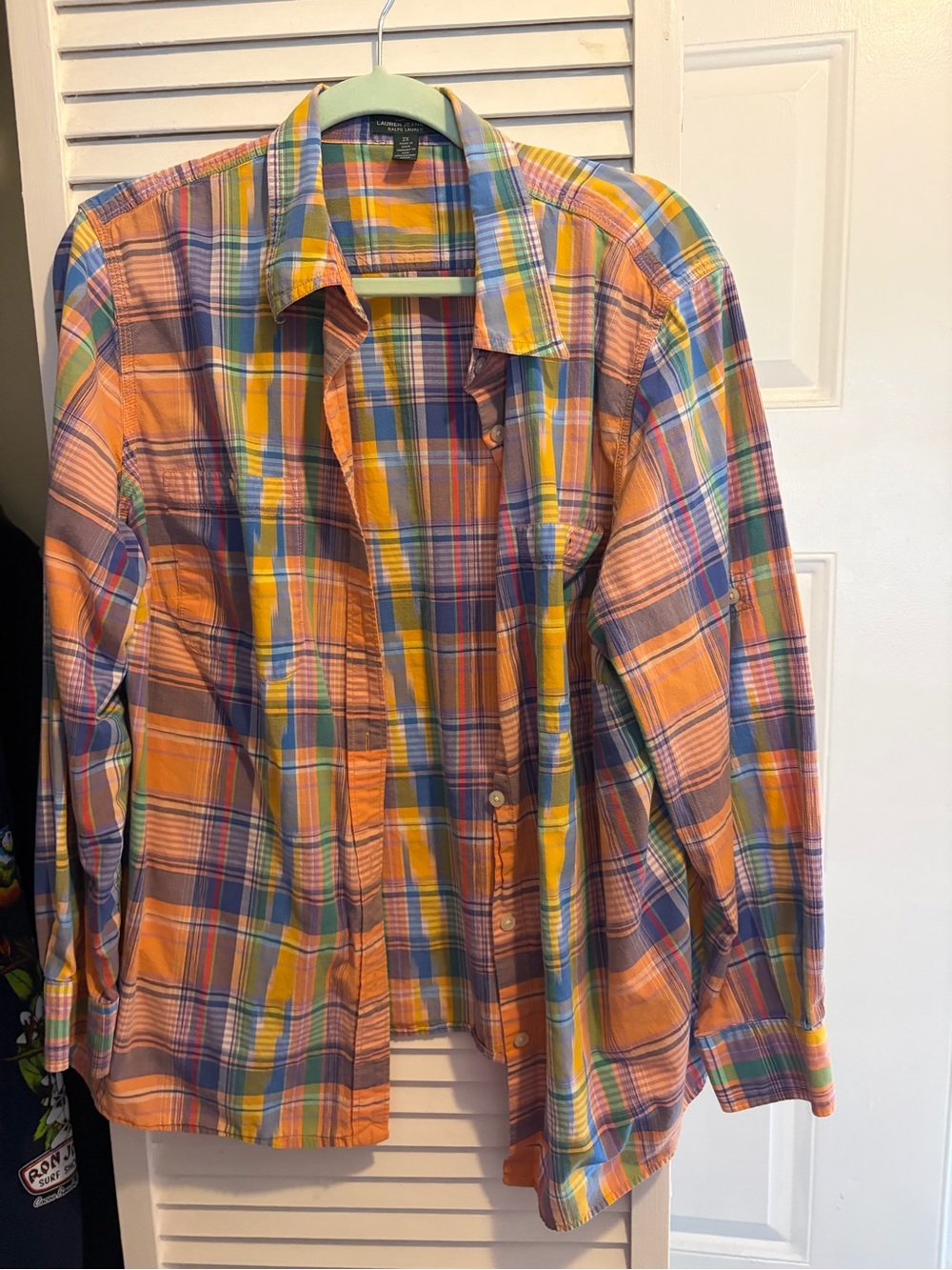 Women’s Ralph Lauren Plaid Button-Up Shirt - Multicolor
